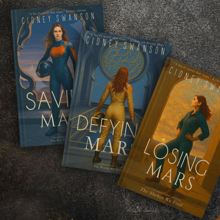 Saving Mars Trilogy (Books 1–3) by Cidney Swanson | clean YA sci-fi for ages 10+, part of the Saving Mars series.