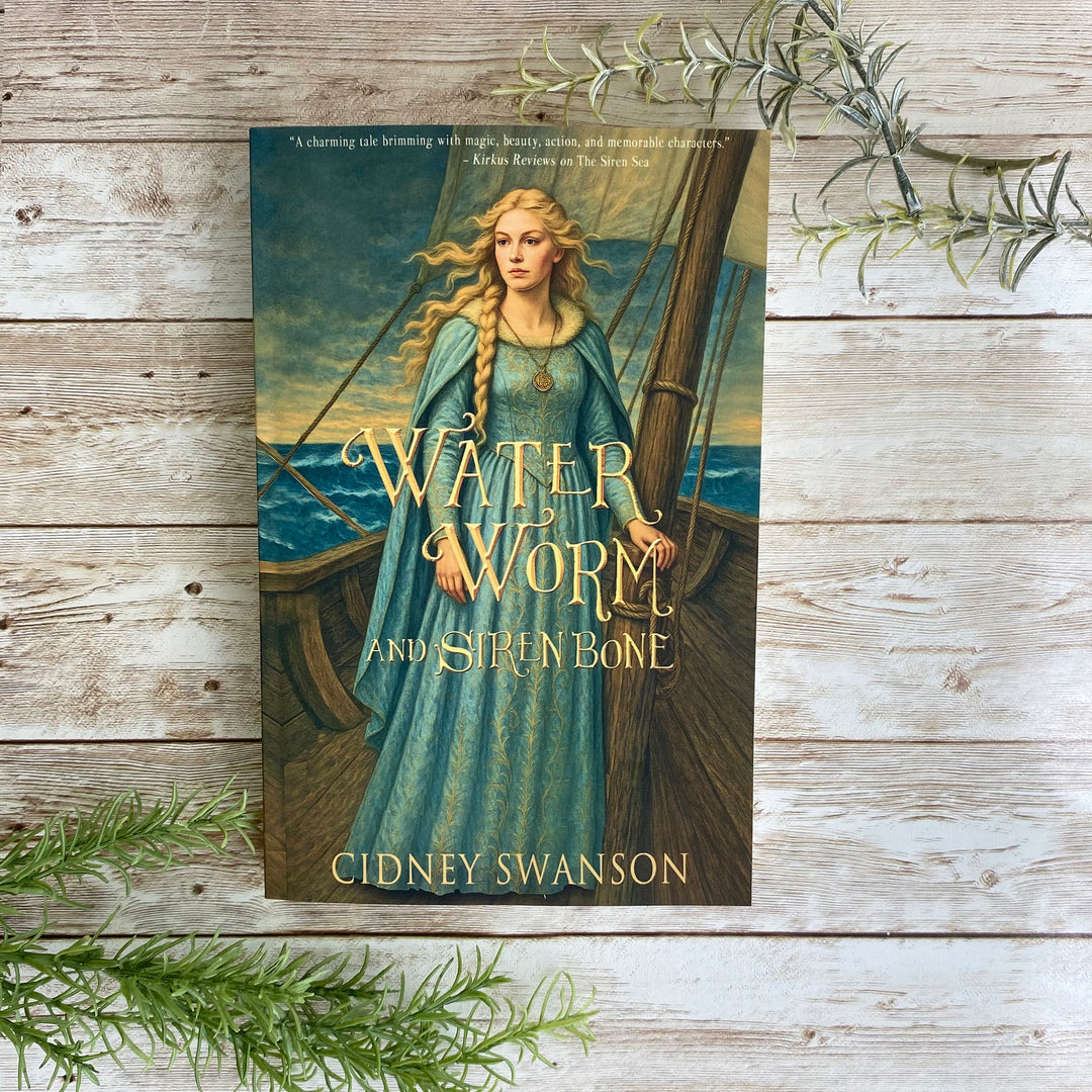 Water Worm and Siren Bone by Cidney Swanson | lyrical YA fantasy for ages 12–17, part of the Five Kingdoms Chronicles.