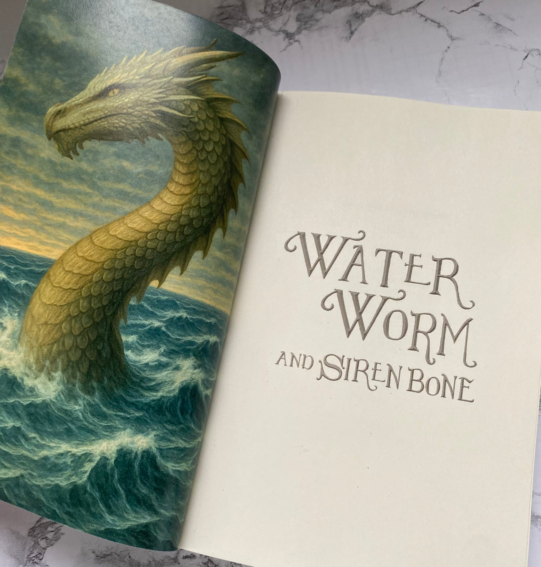 Interior page of Water Worm and Siren Bone by Cidney Swanson — clean YA fantasy for ages 12+, second in the Five Kingdoms Chronicles.