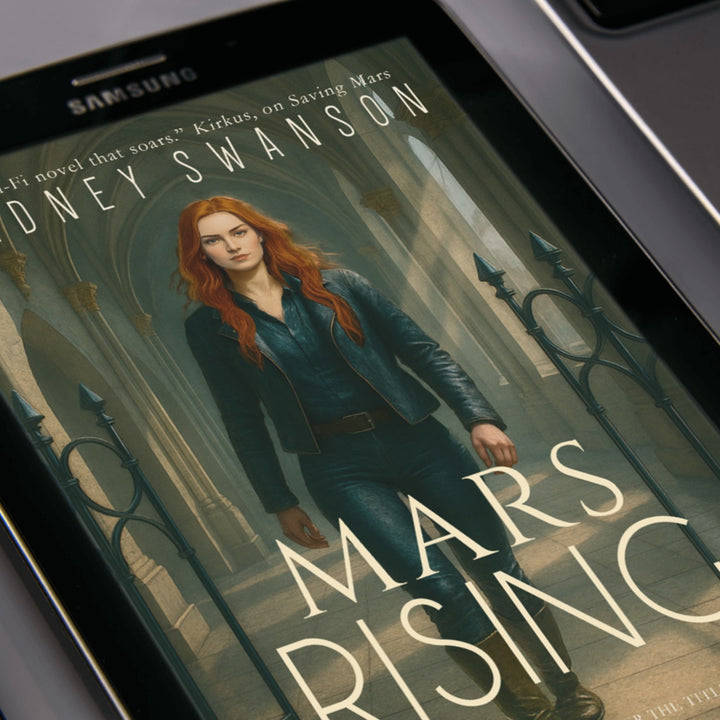 Mars Rising by Cidney Swanson | clean YA sci-fi for ages 10+, part of the Saving Mars series.