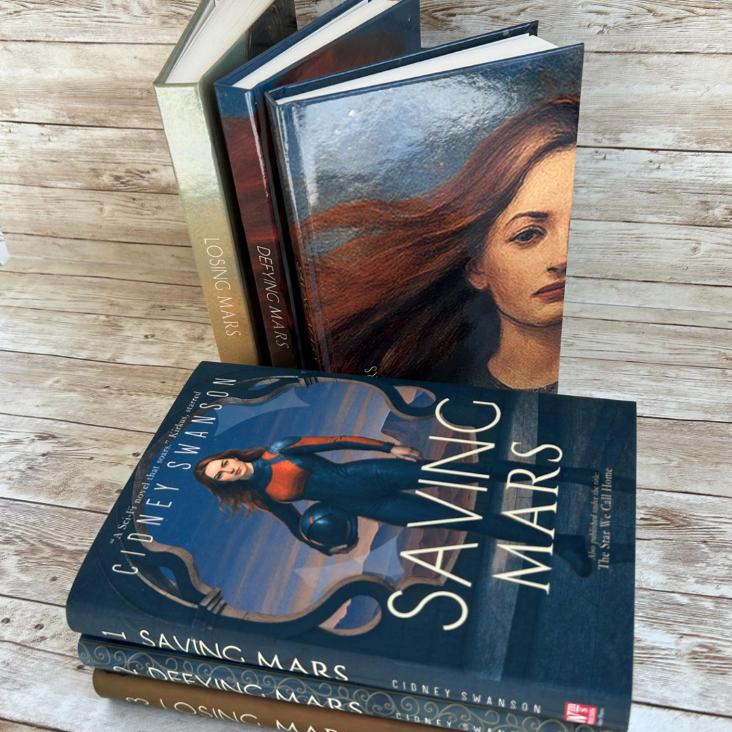 Saving Mars Hardcover showing case printing under jacket