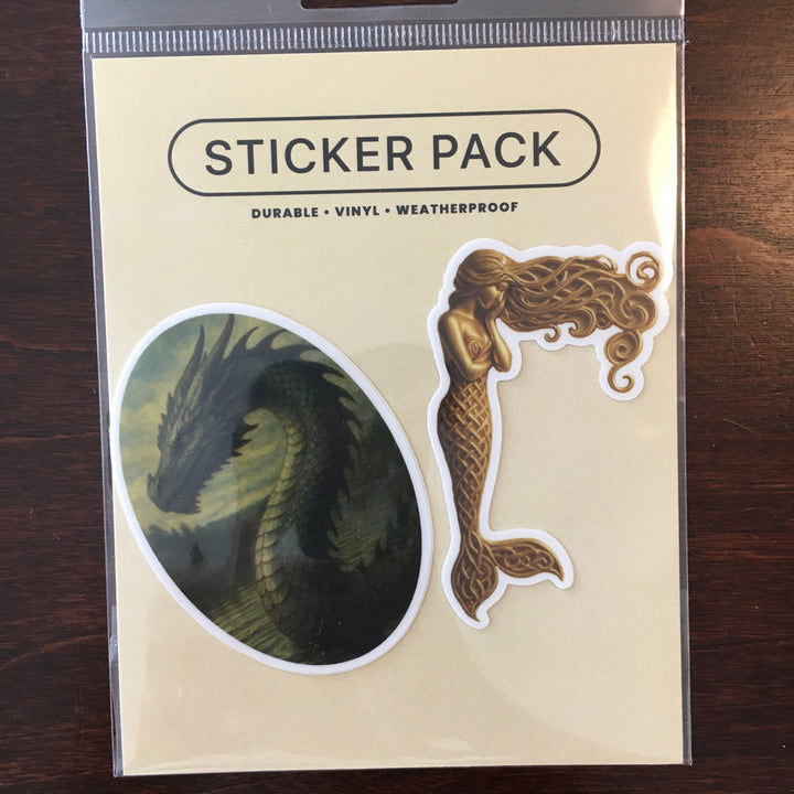 Water Worm Vinyl Sticker [2-Pack]