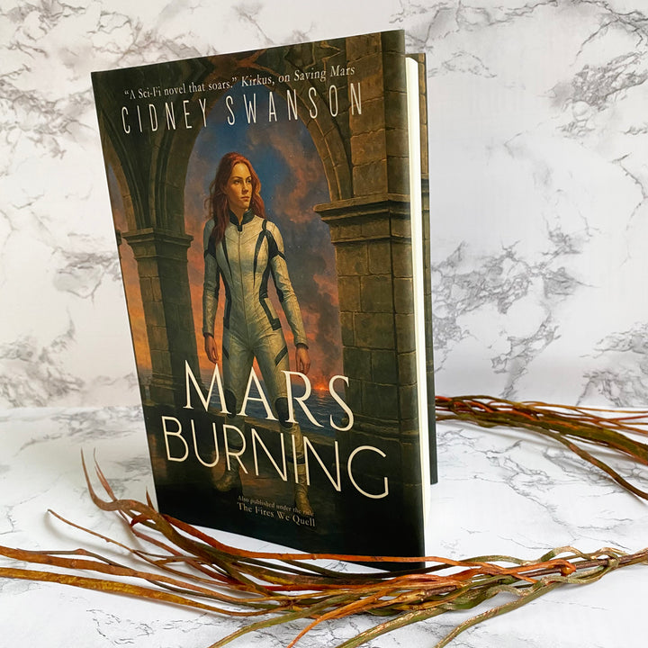 Mars Burning by Cidney Swanson | clean YA sci-fi for ages 10+, part of the Saving Mars series.