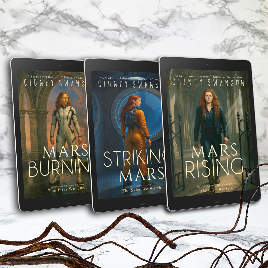 Saving Mars Final Trilogy (Books 4–6) by Cidney Swanson | clean YA sci-fi for ages 10+, part of the Saving Mars series.