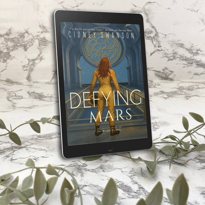 Defying Mars by Cidney Swanson | clean YA sci-fi for ages 10+, part of the Saving Mars series.