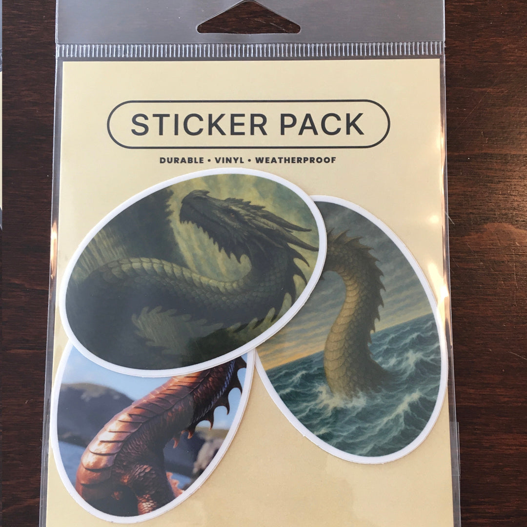 Dragons Vinyl Sticker [3-Pack]