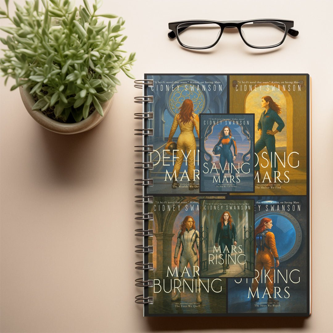 Saving Mars Journal on desk 