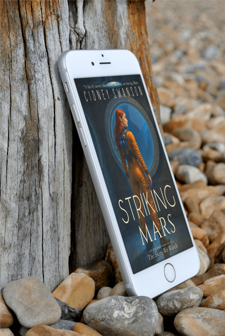 Striking Mars by Cidney Swanson | clean YA sci-fi for ages 10+, part of the Saving Mars series.