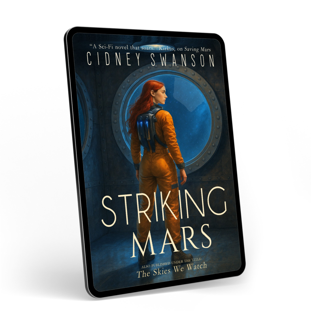 Striking Mars by Cidney Swanson | clean YA sci-fi for ages 10+, part of the Saving Mars series.