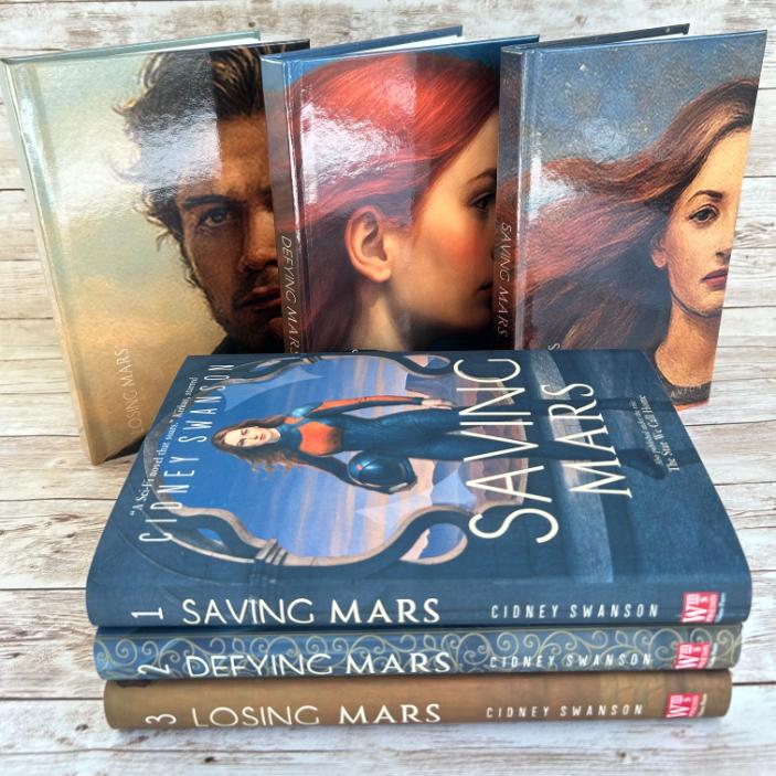 Saving Mars Hardcover showing case printing under jacket