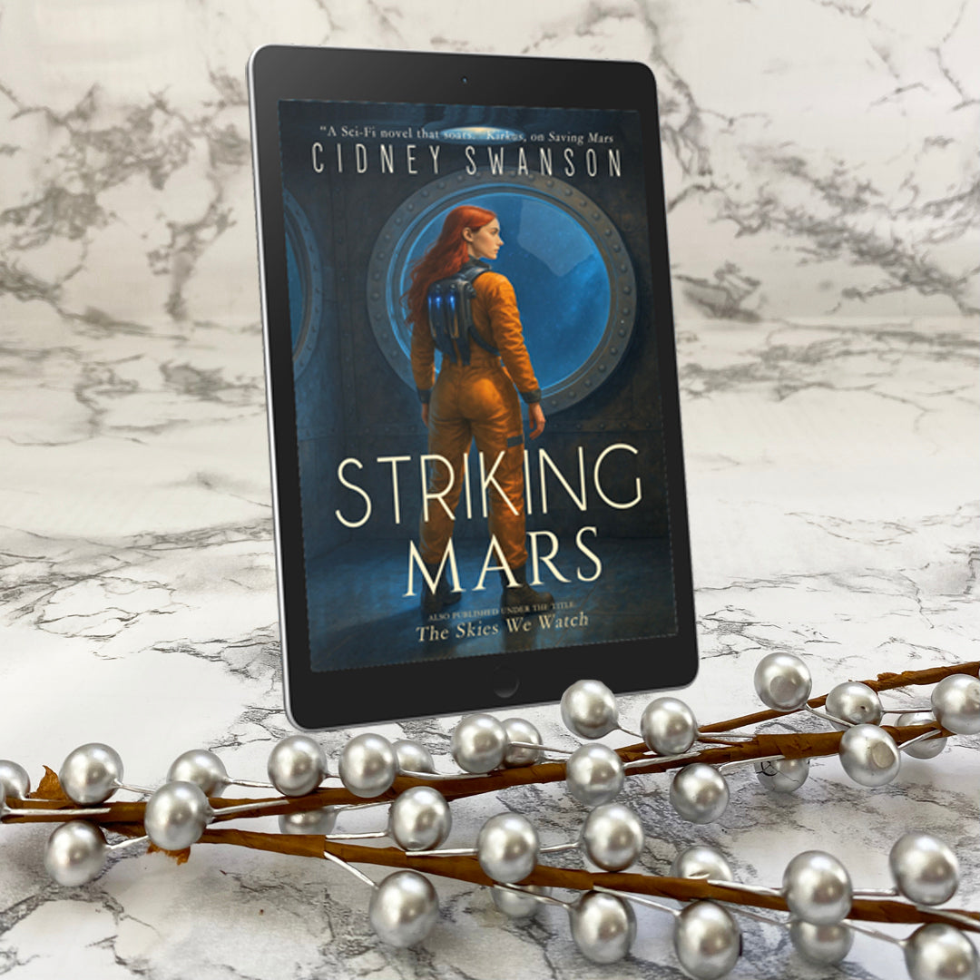 Striking Mars by Cidney Swanson | clean YA sci-fi for ages 10+, part of the Saving Mars series.